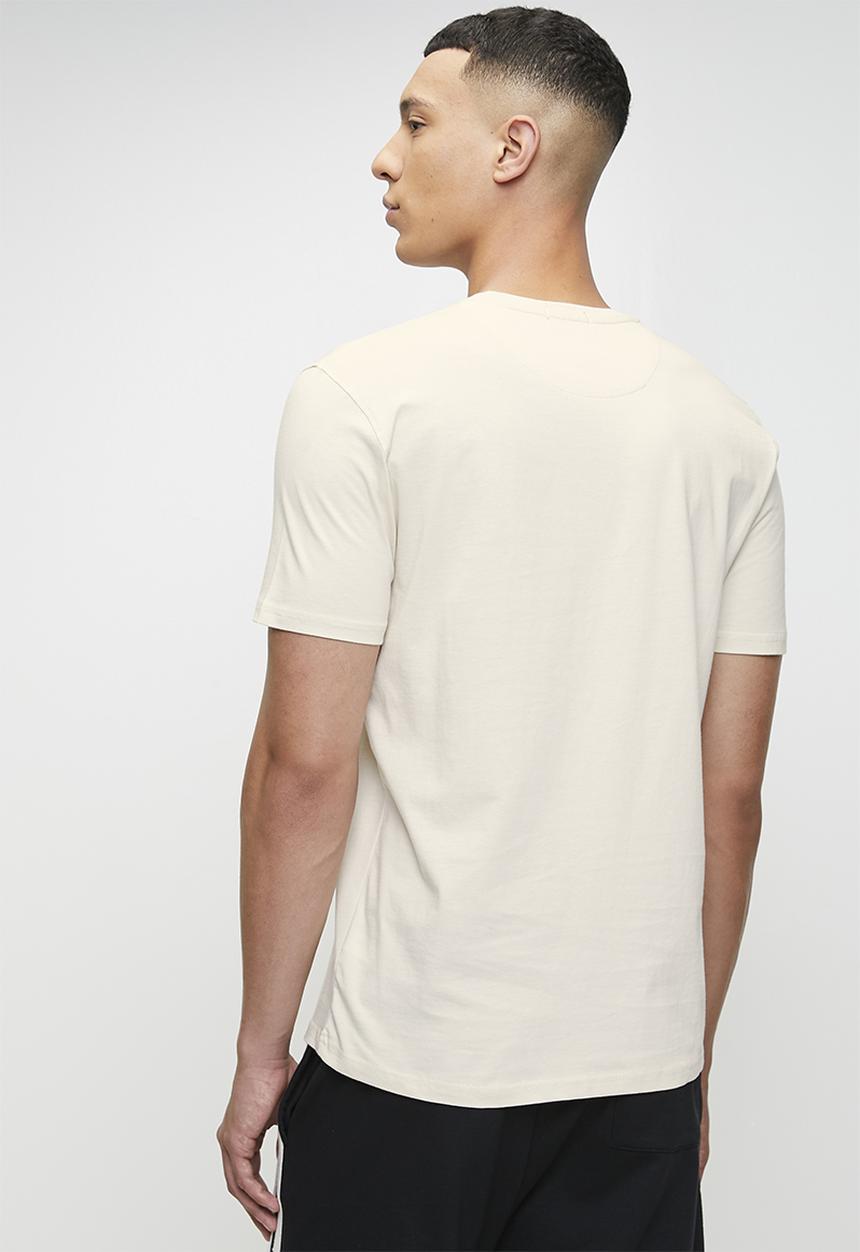 POLO - ELLIOT Printed Graphic Ss T-Shirt- Off White