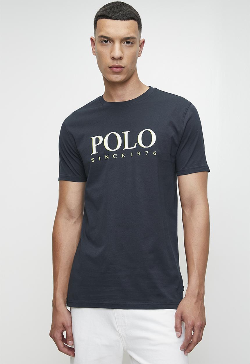 POLO - BILL  LOGO PRINTED SS T-SHIRT - NAVY