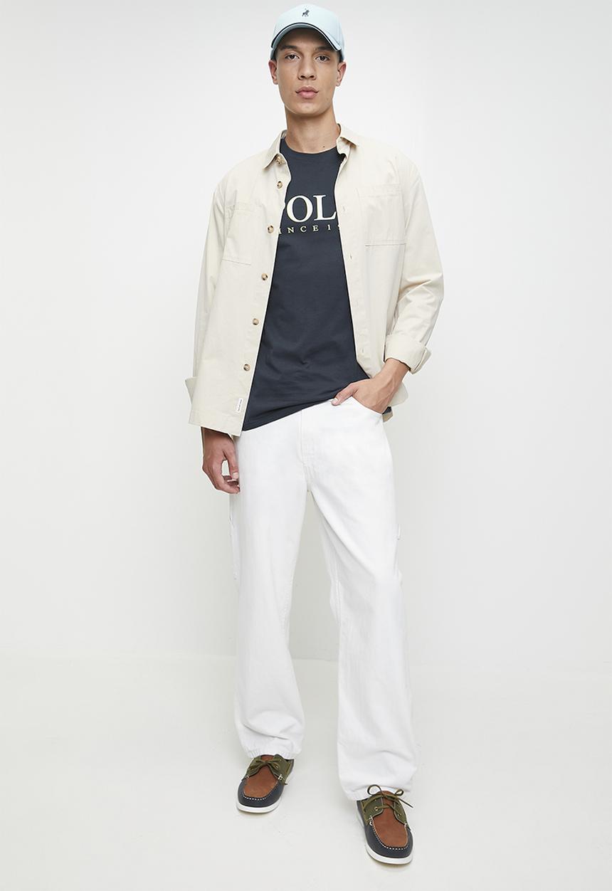 POLO - BILL  LOGO PRINTED SS T-SHIRT - NAVY