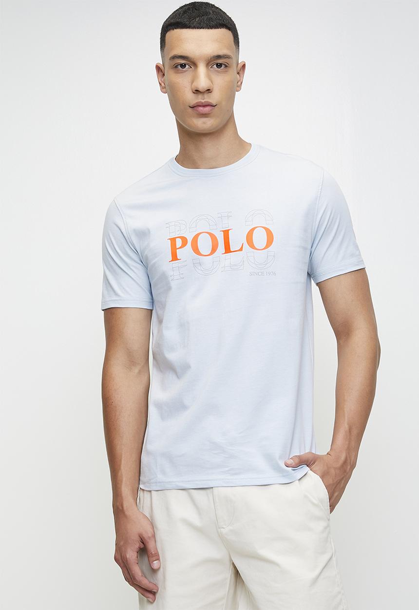 POLO - BO Printed Graphic Ss T-Shirt - Light Blue
