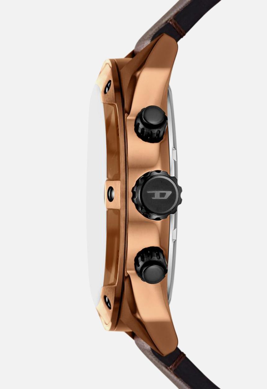 Diesel  - Spiked Chronograph Watch - Brown