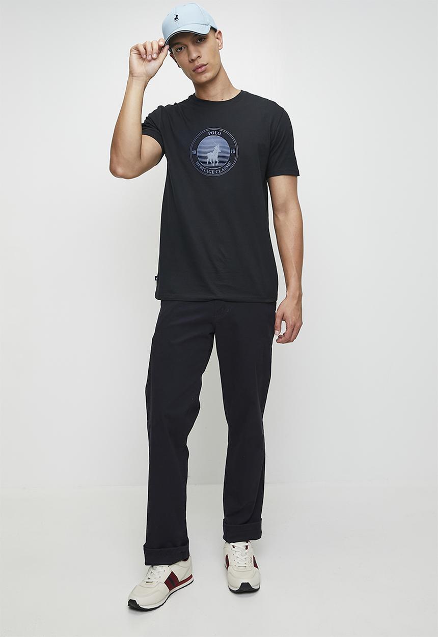 POLO - BEN HD Print Ss T-Shirt - Navy