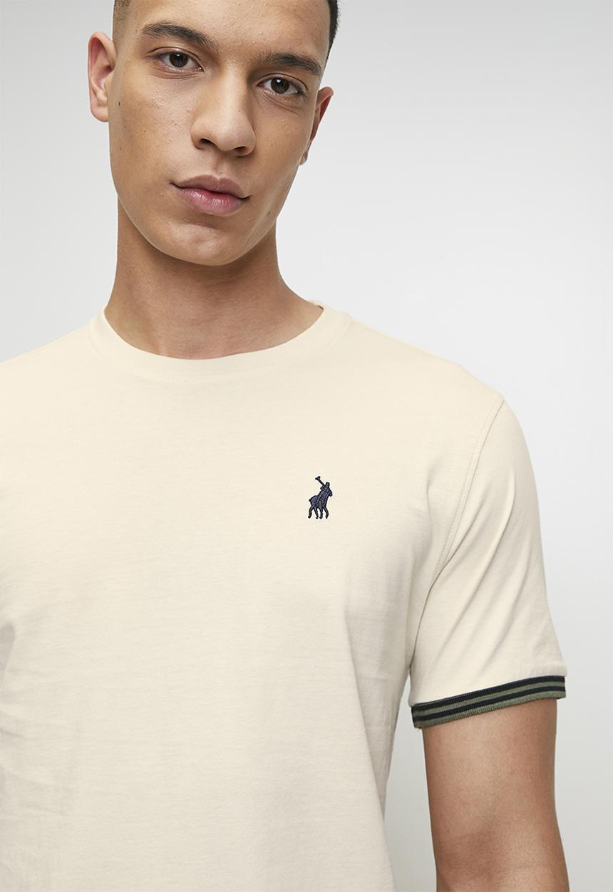 POLO - DALTON Crew Neck Cuffed Ss T-Shirt - Neutral