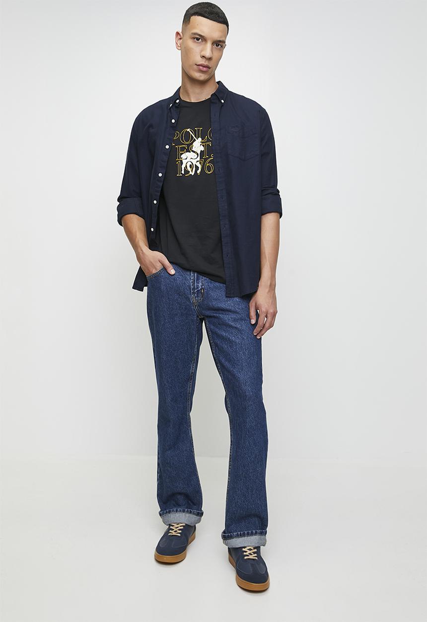 POLO - BROCK Logo Print Ss T-Shirt - Black