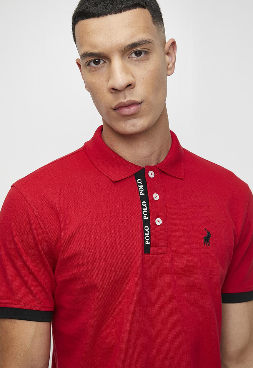 POLO - ELVIN HD Logo Ss Golfer - Red