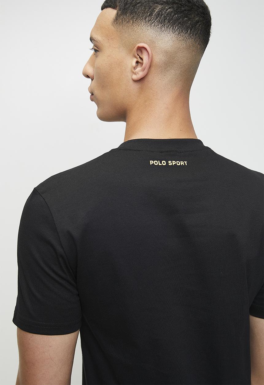 POLO - RAKIM  SPORT SS GRADIENT TEE  - BLACK