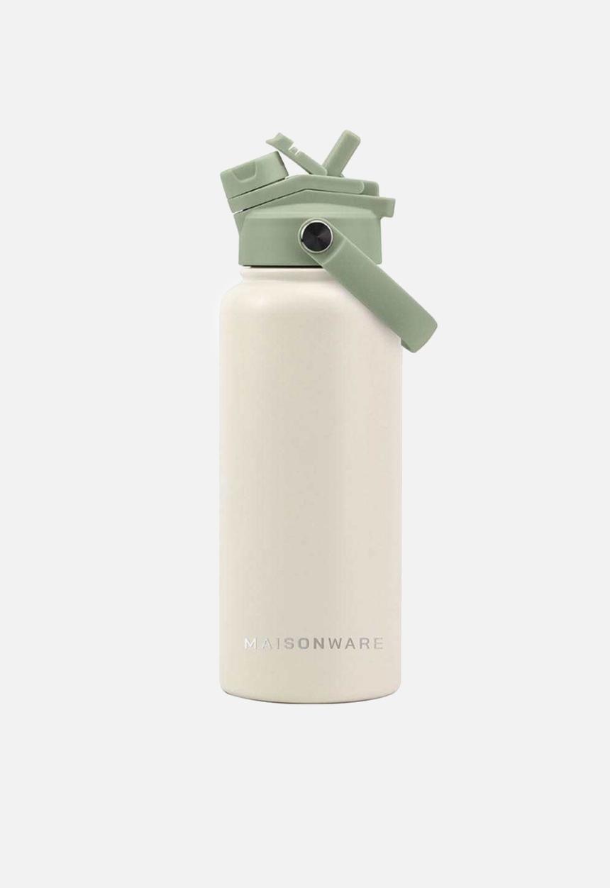Maisonware - Dual sip water bottle - Cream