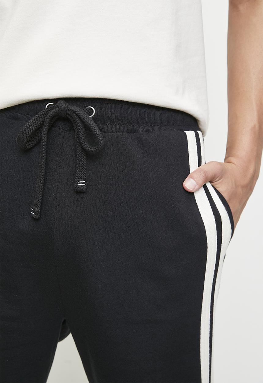 POLO - DURK  SPORT SWEAT SHORT - BLACK