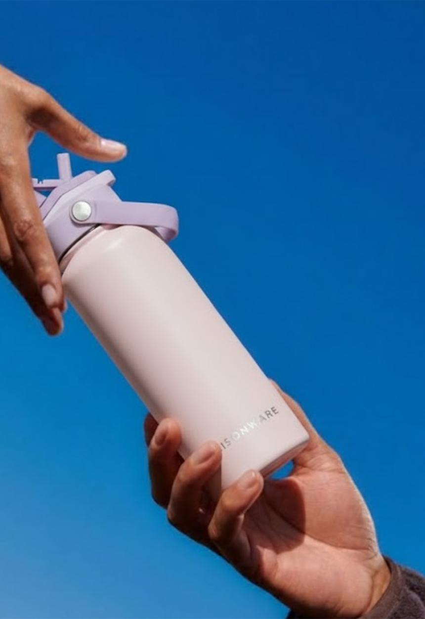 Maisonware - Dual sip water bottle - Pink