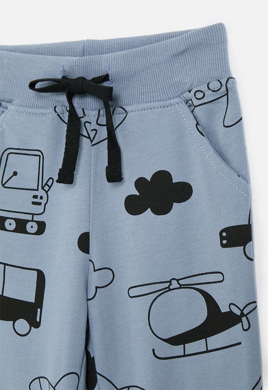 Pop Candy - All-over printed jogger - light steel blue