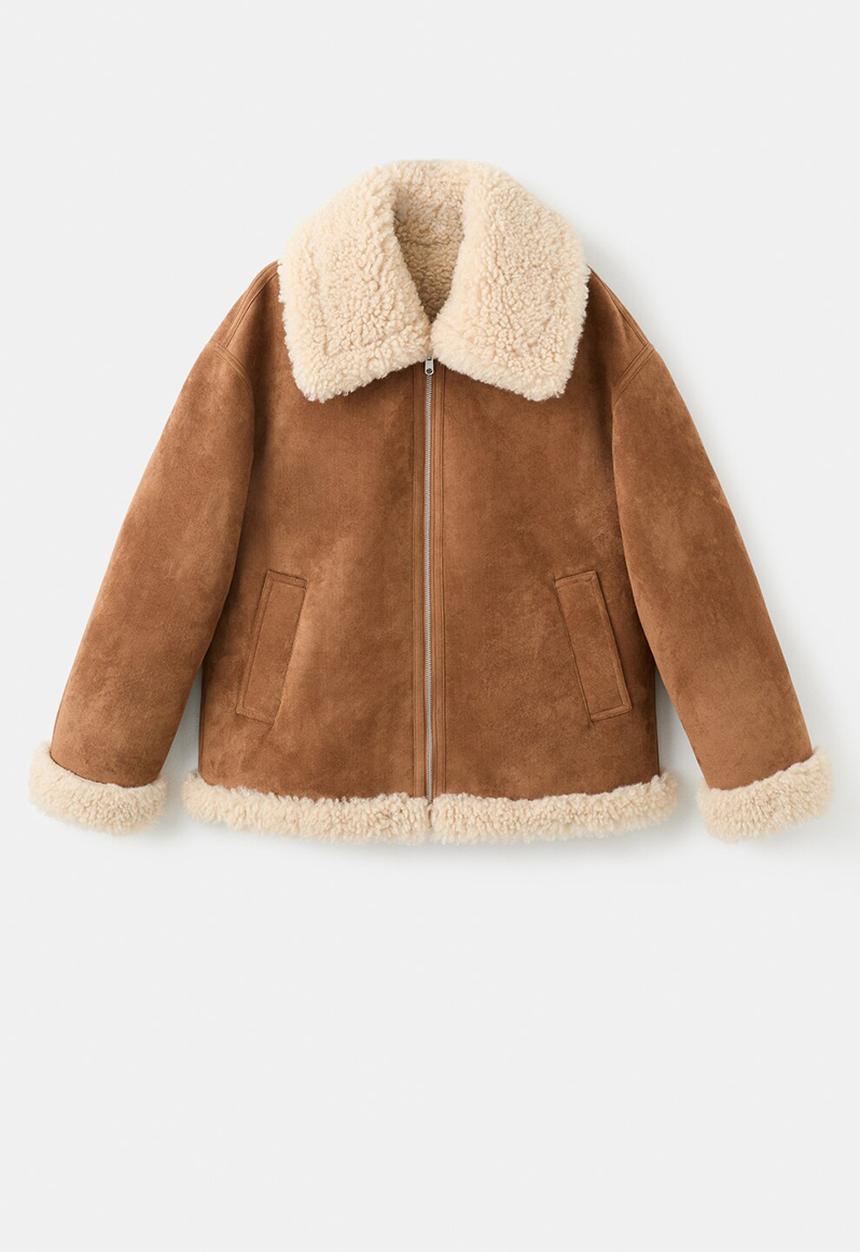 MANGO - Jacket adriana - brown