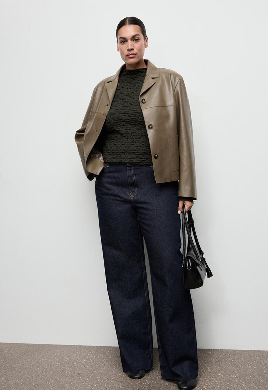 MANGO - Top sonia - beige/khaki