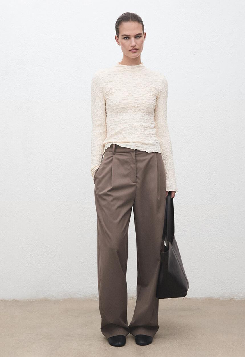 MANGO - Top sonia - light beige