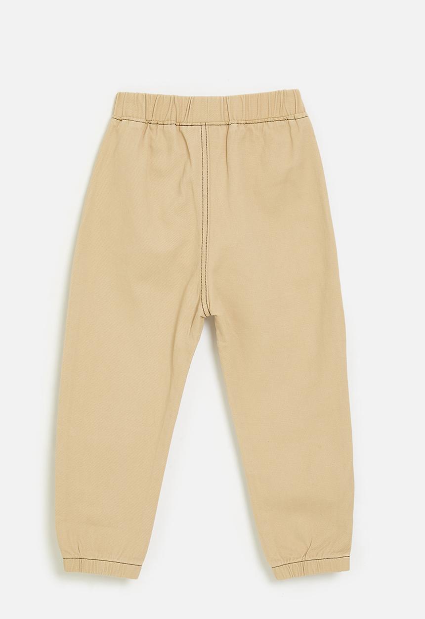 Pop Candy - Elasticated waist pants - wheat brown