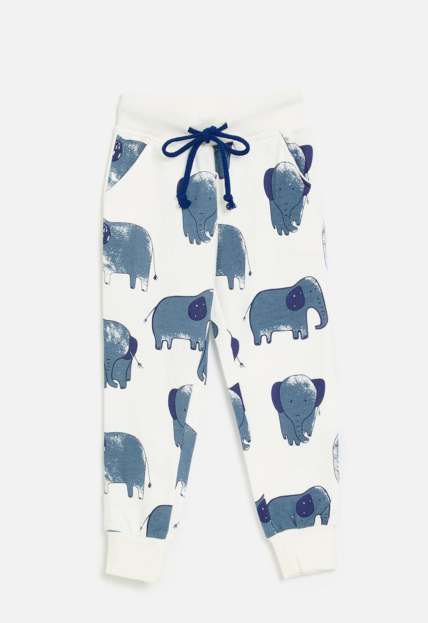 Pop Candy - Printed jogger - off white/elephants