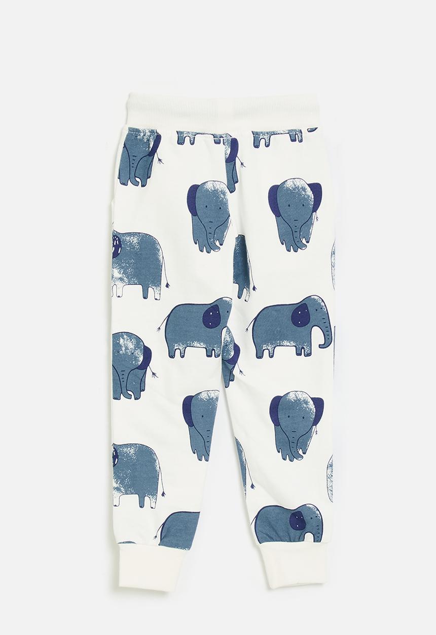 Pop Candy - Printed jogger - off white/elephants
