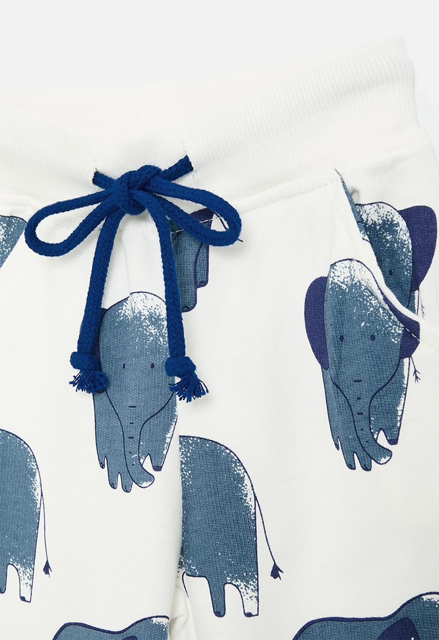 Pop Candy - Printed jogger - off white/elephants