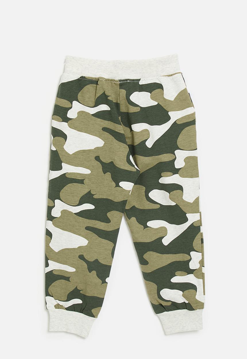 Pop Candy - Camo joggers - multi/white smoke