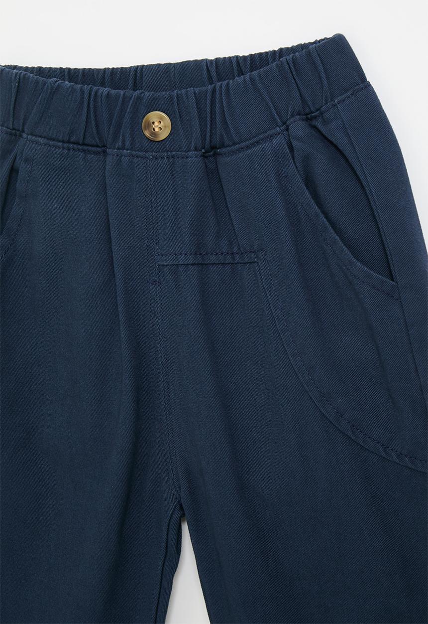 Pop Candy - Elasticated waist pants - navy blue