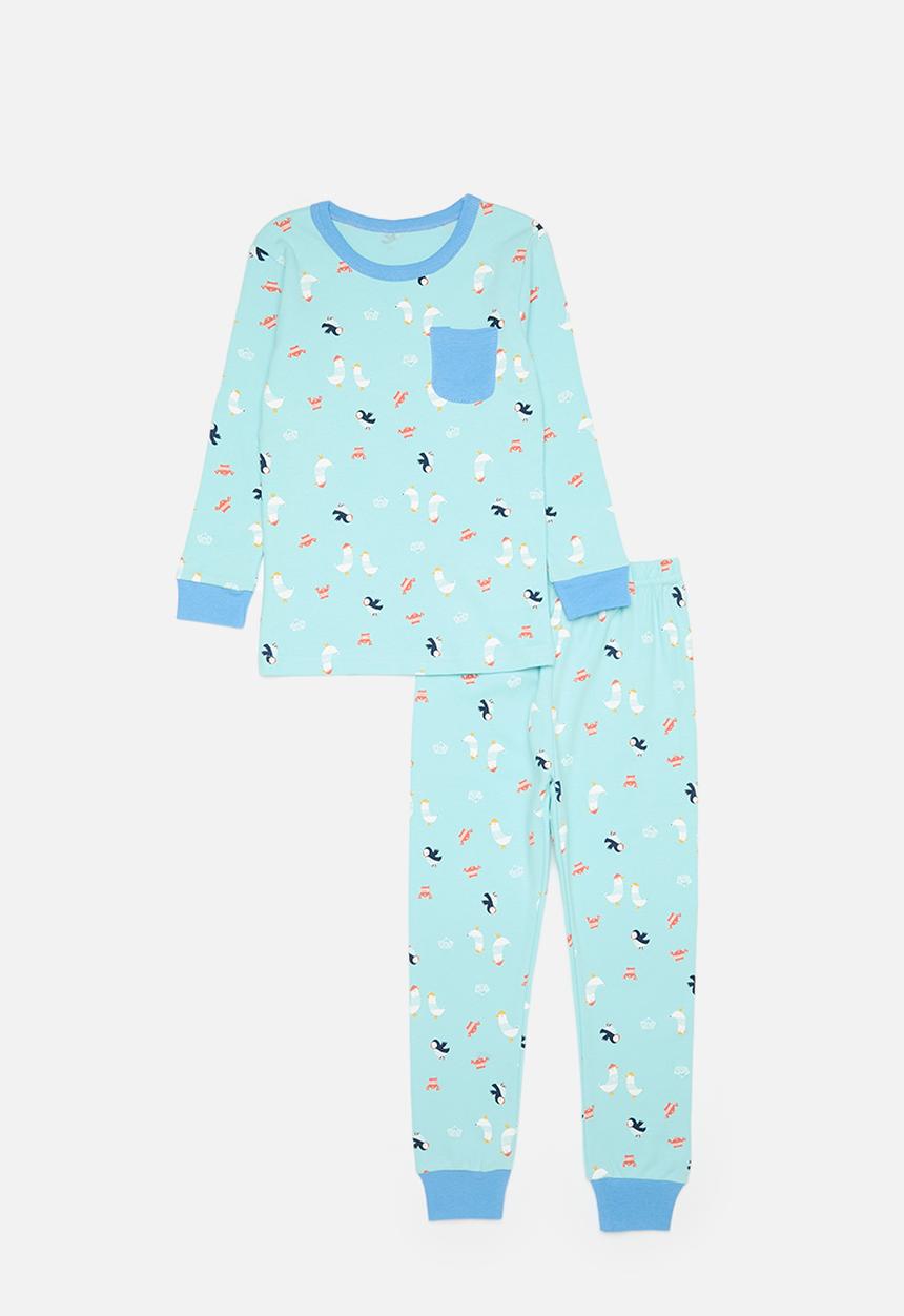 Pop Candy - Printed pj set - sky blue/multi