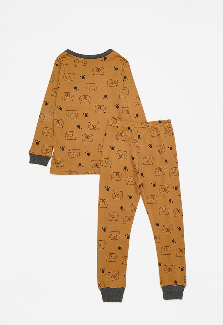 Pop Candy - Printed pj set - dark gold/navy