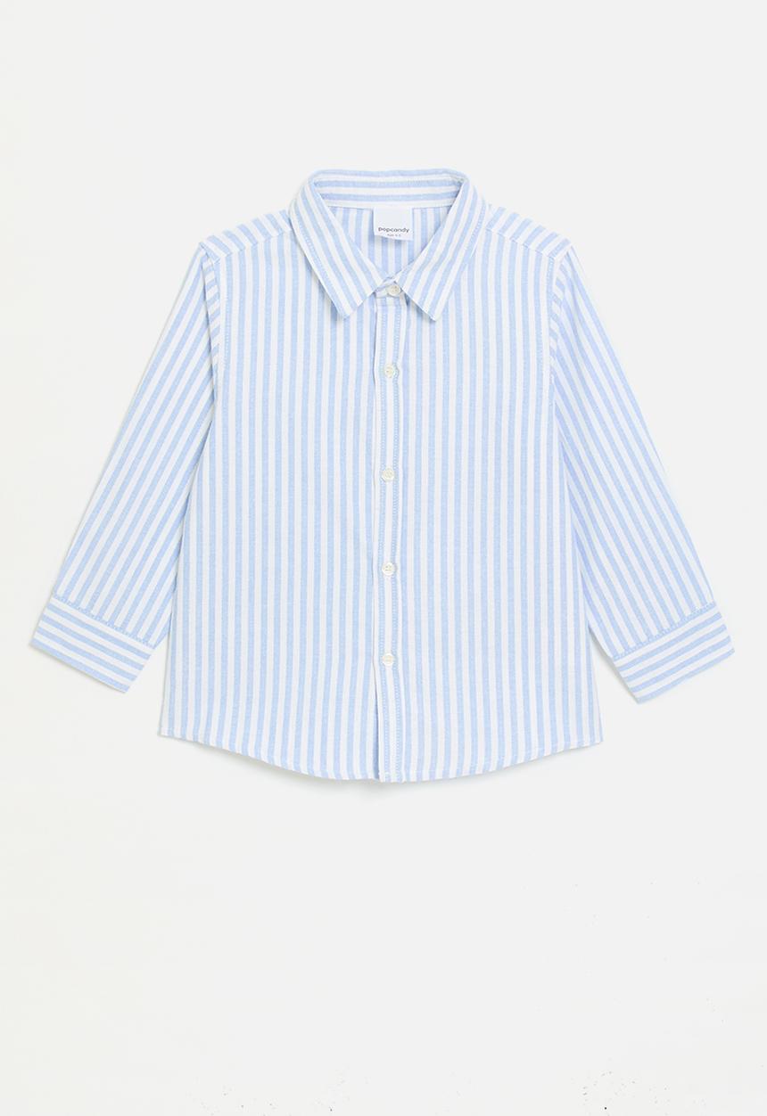 Pop Candy - Striped shirt - light blue/white