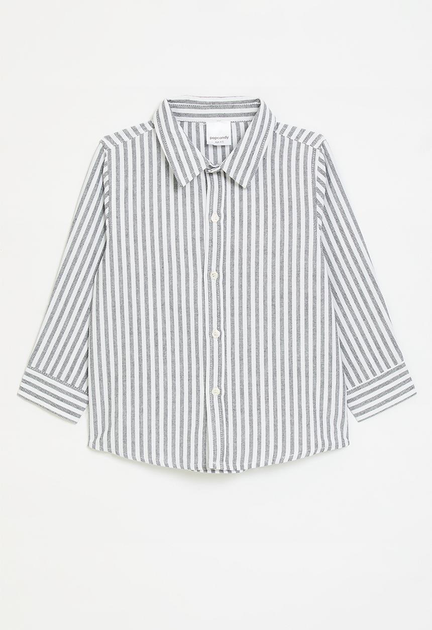 Pop Candy - Striped shirt - light grey/white