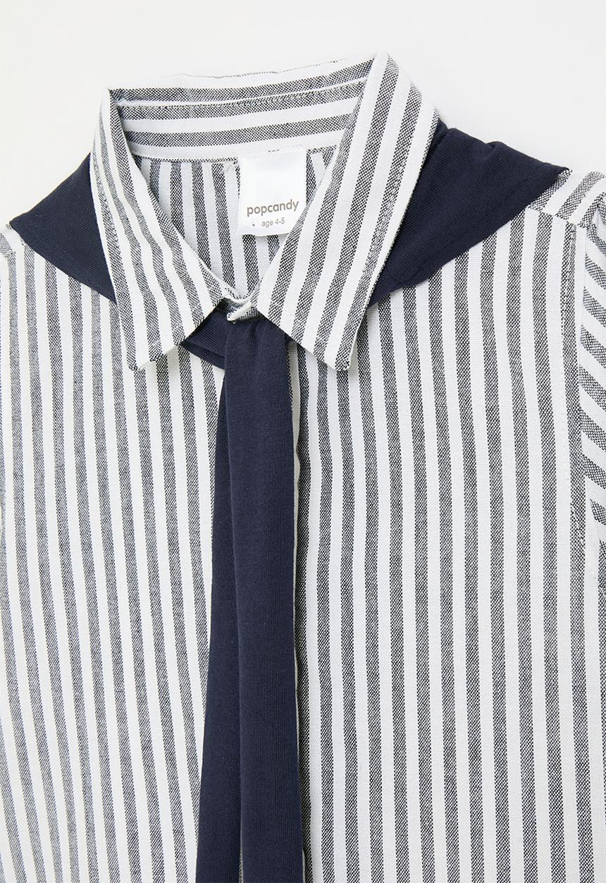Pop Candy - Striped shirt - light grey/white