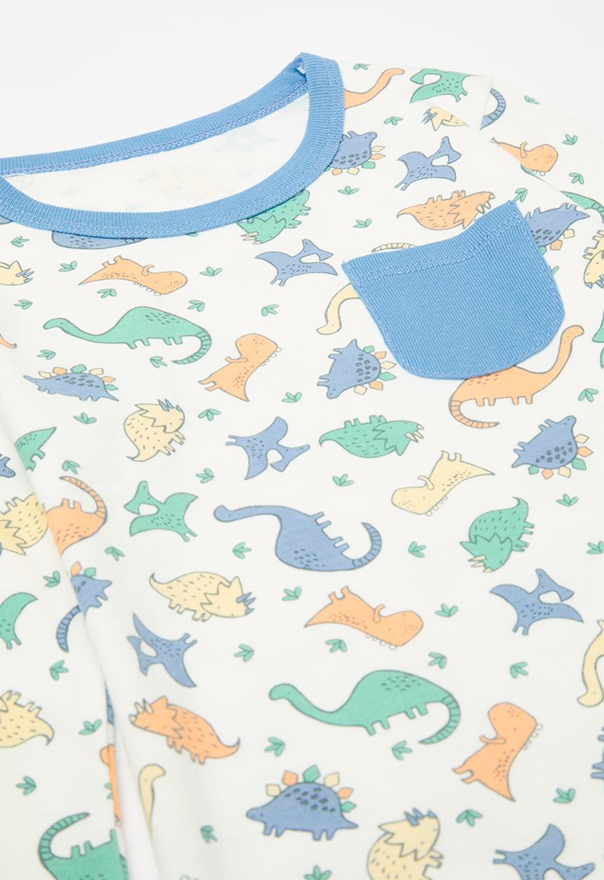 Pop Candy - Printed pj set - white/blue