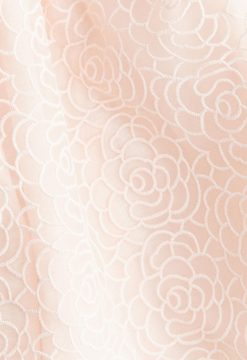 H&M - Embroidered halterneck dress - powder pink