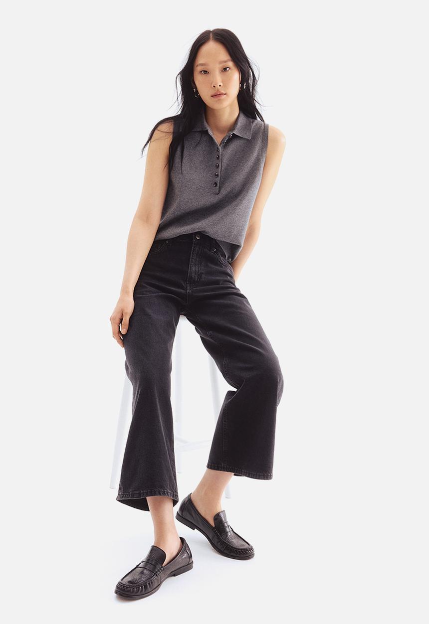 H&M - Wide jeans - black