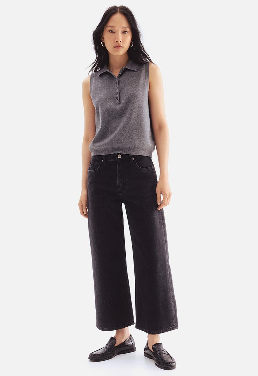 H&M - Wide jeans - black