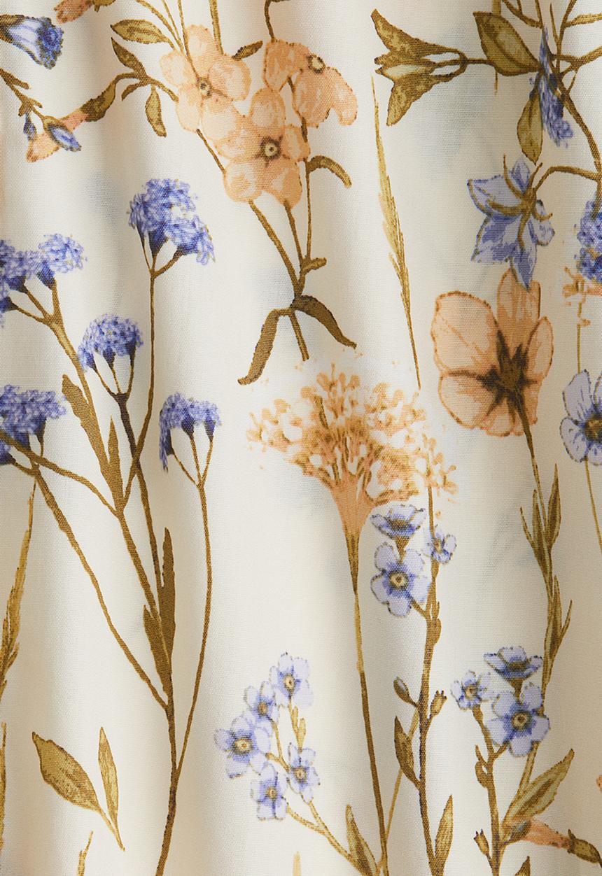 H&M - Poplin blouse - light beige floral