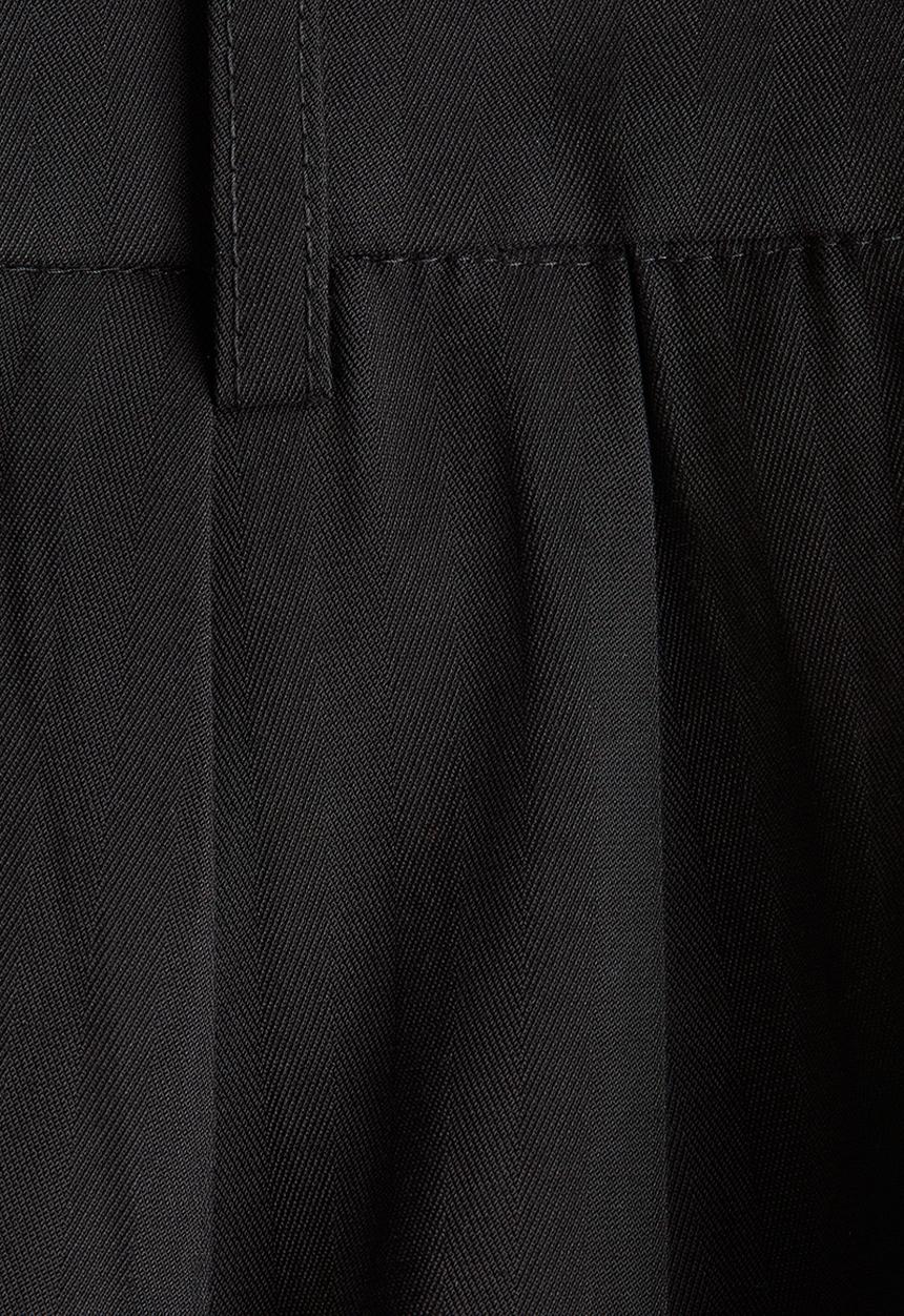 H&M - Belted twill shorts - black