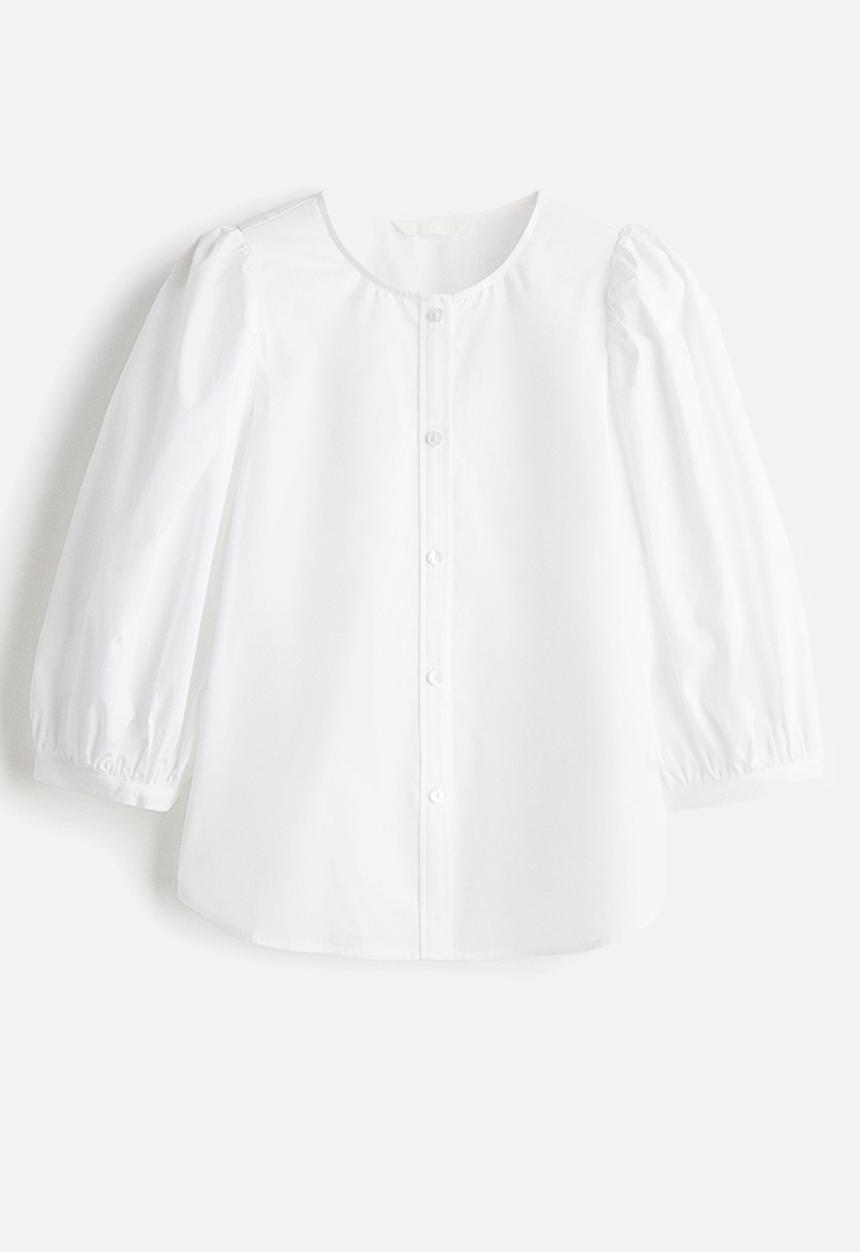 H&M - Poplin blouse - white