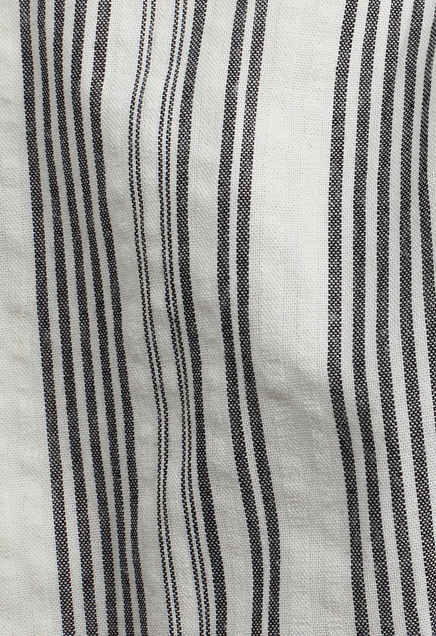 H&M - Crop top - white & grey striped