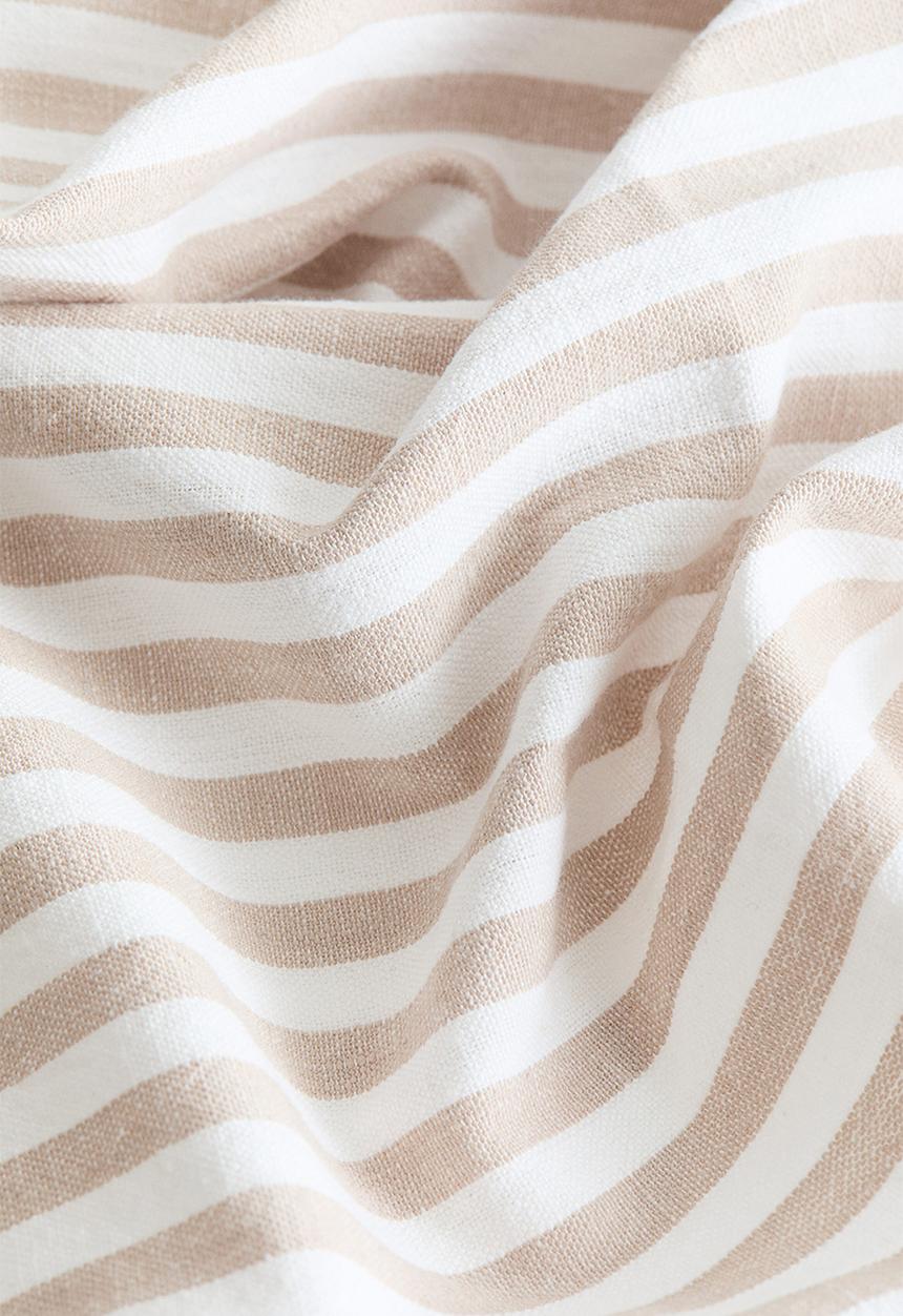H&M - 4-Pack cotton napkins - beige/striped 