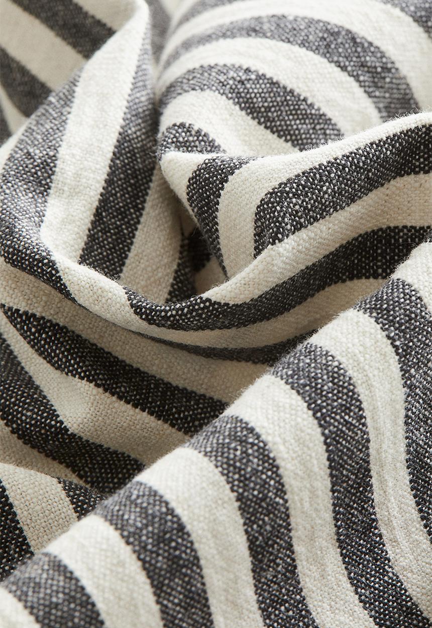 H&M - 4-Pack cotton napkins - dark grey/striped