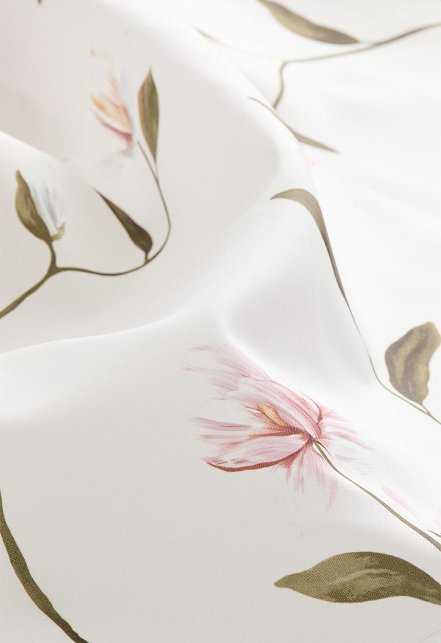 H&M - Floral shower curtain - white/floral 