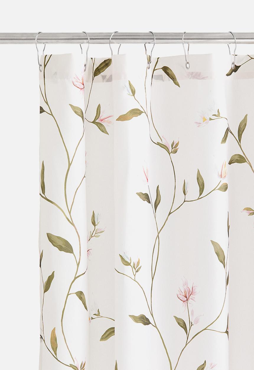 H&M - Floral shower curtain - white/floral 
