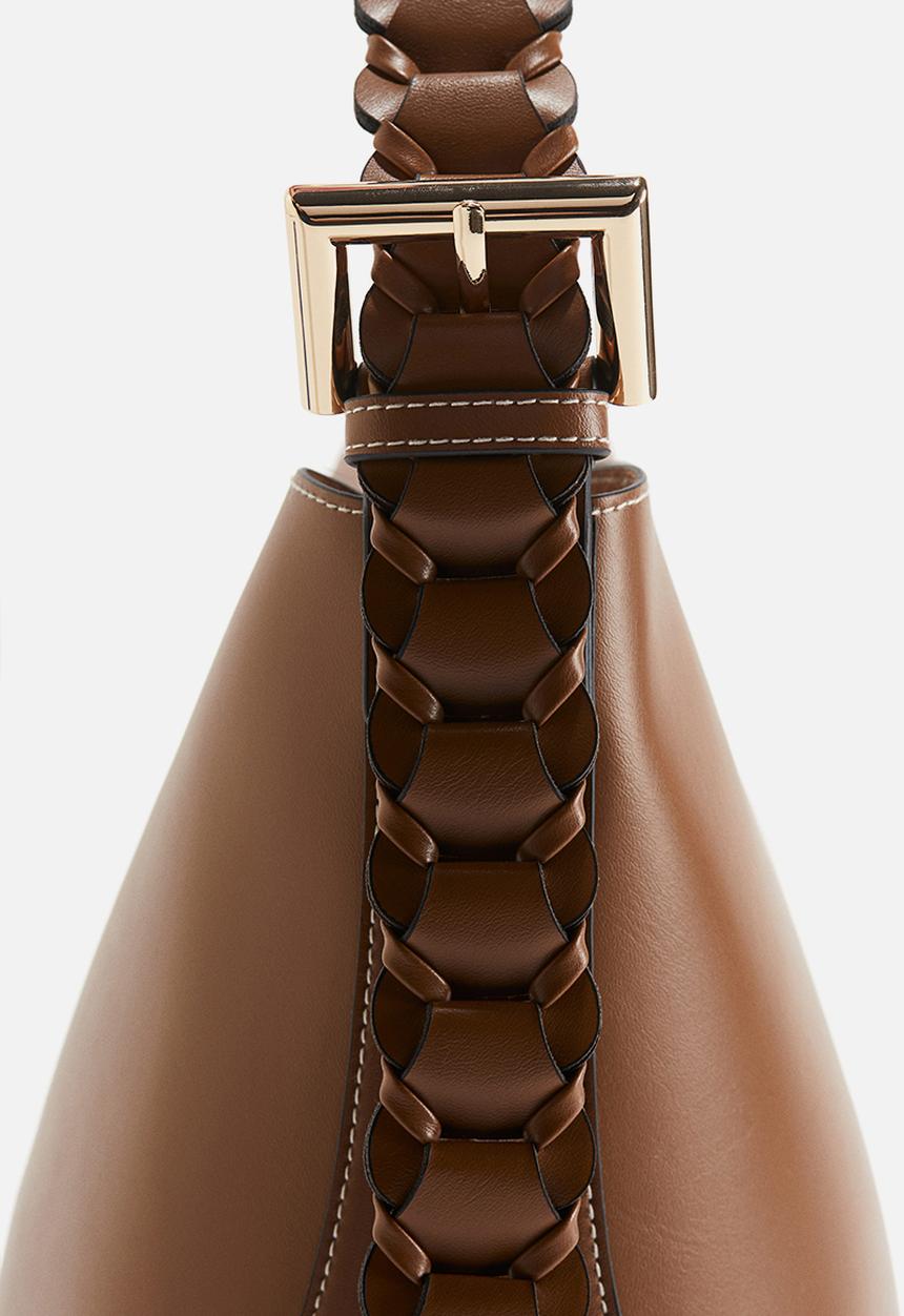 H&M - Braided-strap shoulder bag - brown