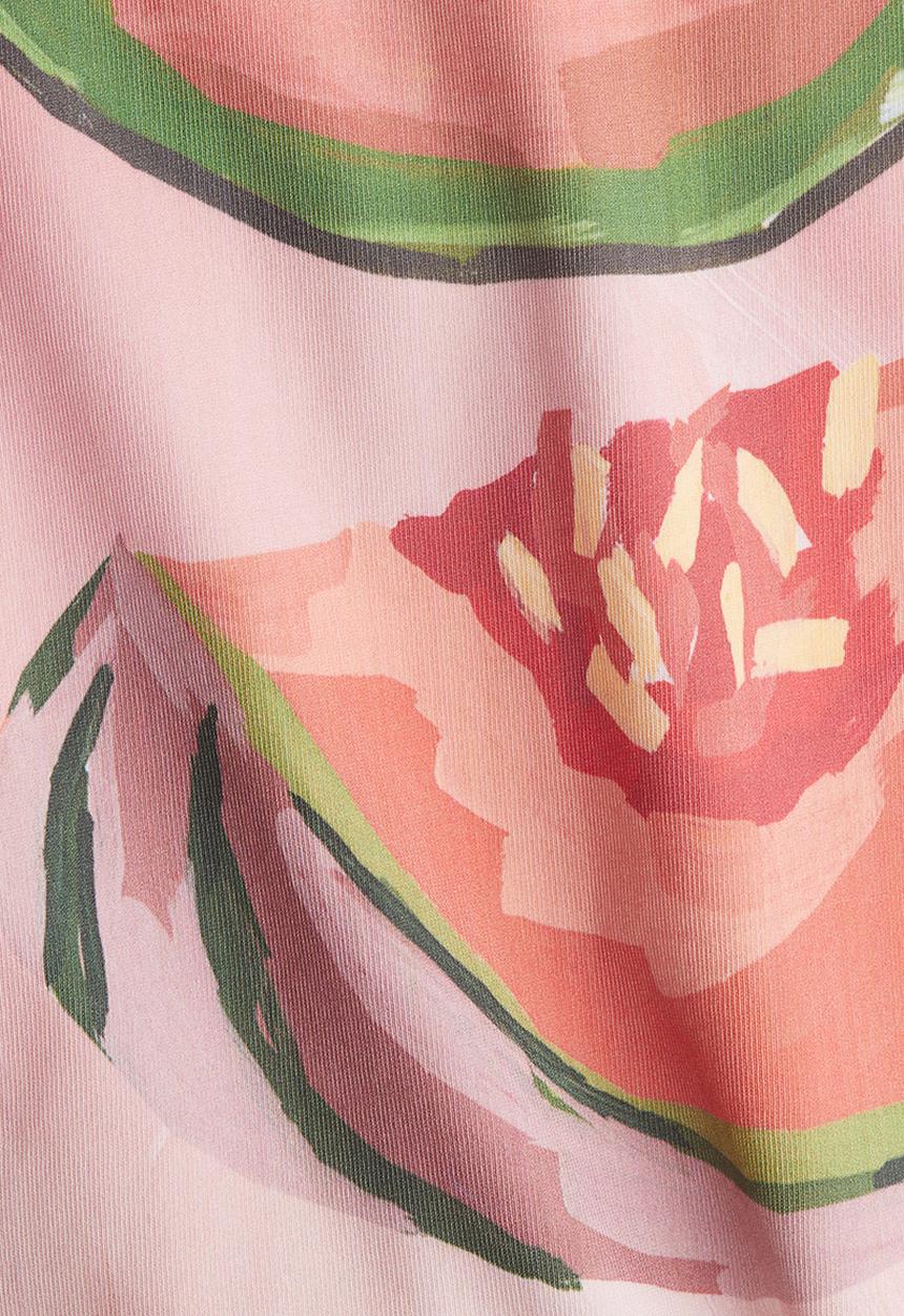 H&M - Printed t-shirt - white & ropicale