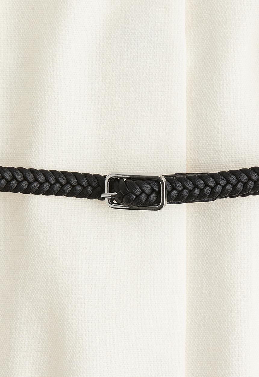 H&M - Belted dress - white