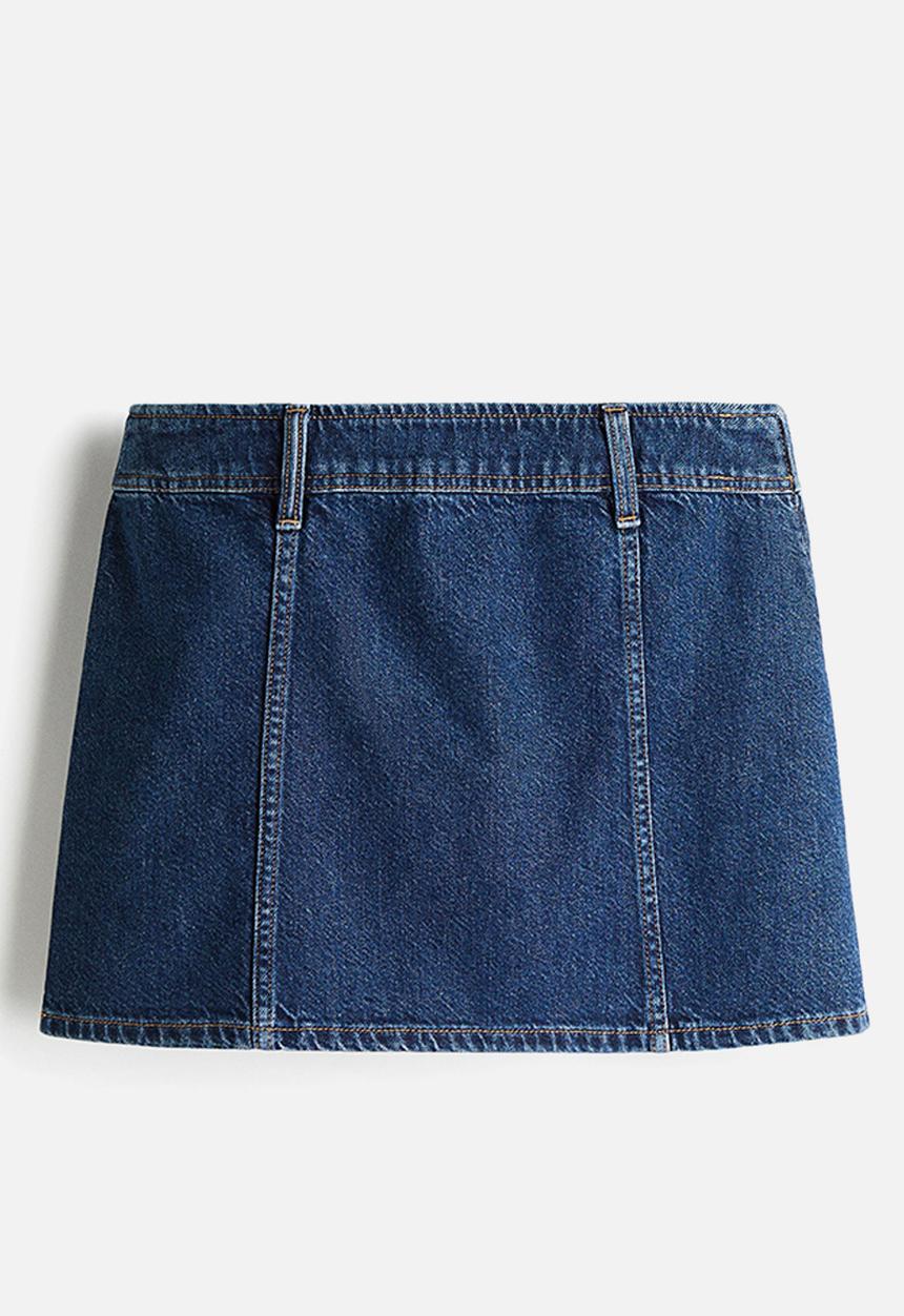 H&M - Mini skirt - dark denim blue