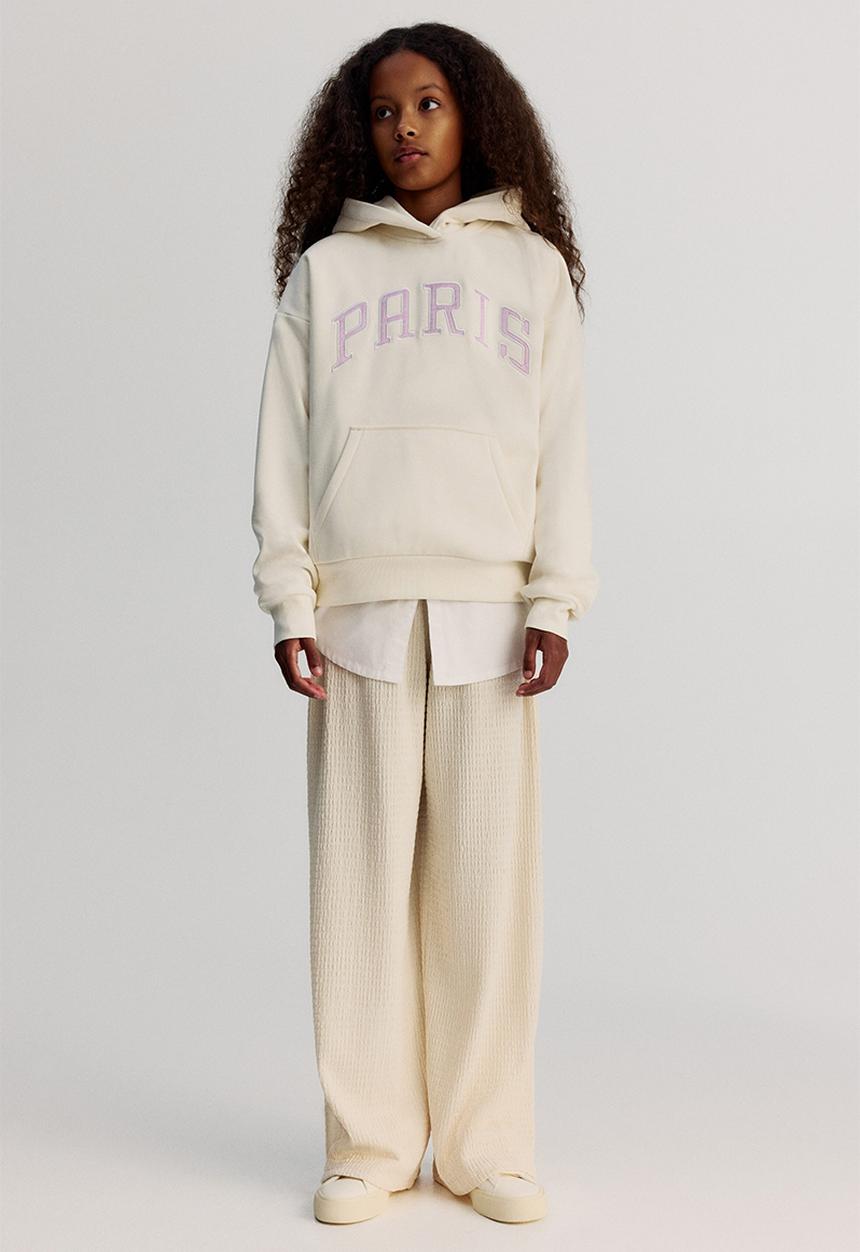 H&M - Textured jersey trousers - light beige