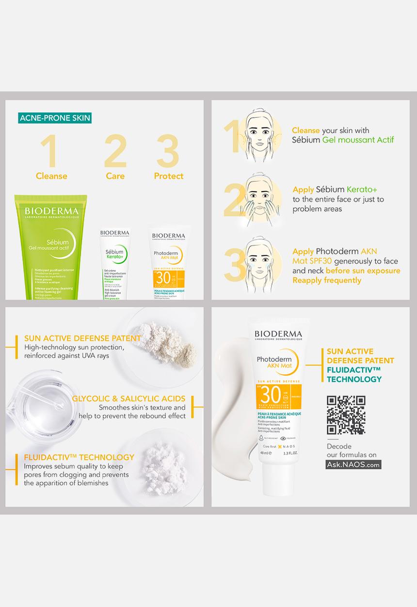 BIODERMA - Photoderm AKN Mat SPF30
