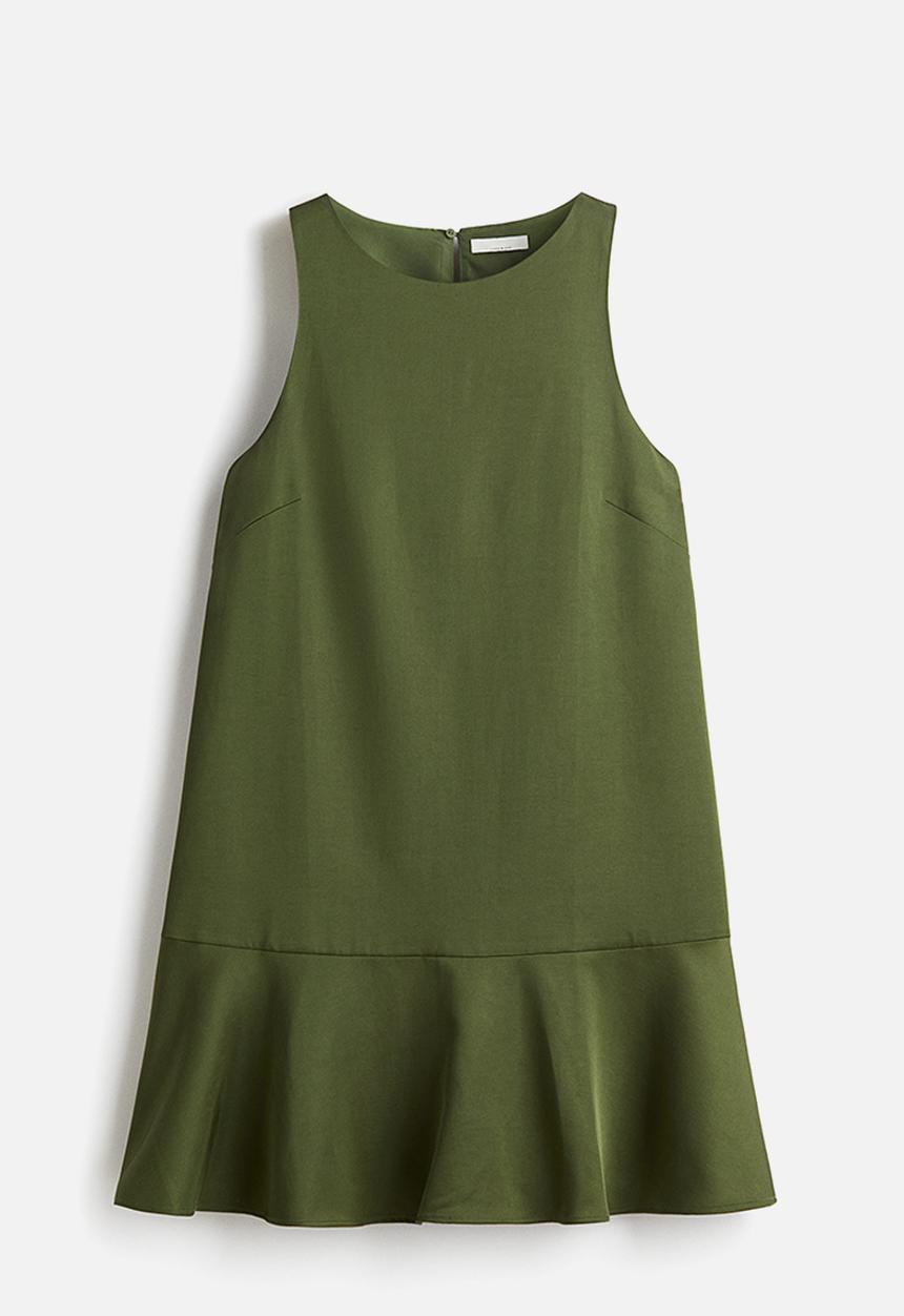 H&M - A-line dress - dark green