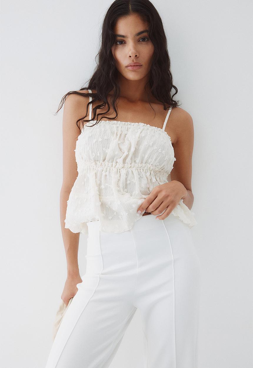 H&M - Tailored trousers - white