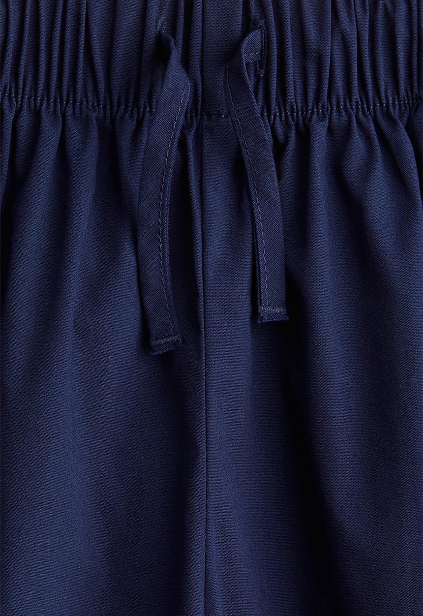 H&M - Broderie anglaise cropped trousers - navy blue