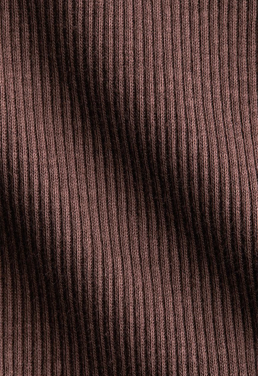 H&M - Ribbed off-the-shoulder top - brown